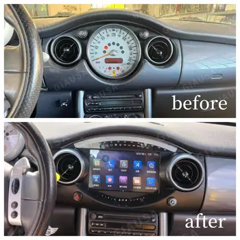 適用於 Mini Cooper R50 R53 2004-2006 的 Android 14 車用收音機,附觸控螢幕、GPS、CarPlay 導航、多媒體立體聲播放器主機 8 最佳銷售 適用於迷你庫柏R50的安卓收音機 - №8