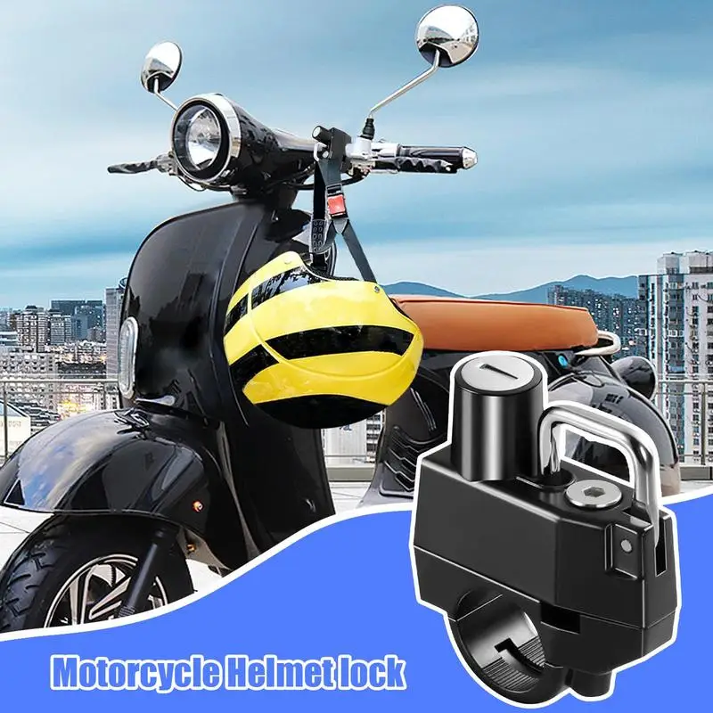 Bikes Helmet Lock Helmets Lock Handlebar With 2 Keys Helmets Lock Anti-Theft Motorbike Helmets Accessories Anti Theft Lock Heavy