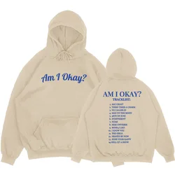 Am I Okay Album Graphic Hoodies Megan Moroney Clothes Long Sleeve Winter Warm Sweatshirts Moletom Unisex Streetwear Print Hoodie