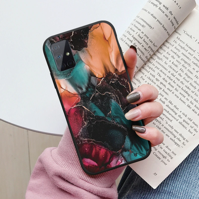 Funda Silicona Mármol Samsung Galaxy A51 A71 - imagen 5
