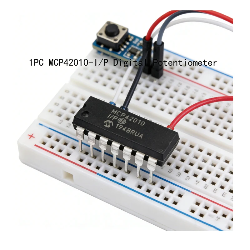 1PC MCP42010-I/P MCP42010 DIP-14  Single/Dual Digital Potentiometer with SPI Interface