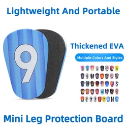 1 Pair Mini Football Leg Shinguards Adults Kids Football Star Number Soccer Shin Guards Pads Compact Portable Trainng Equipment