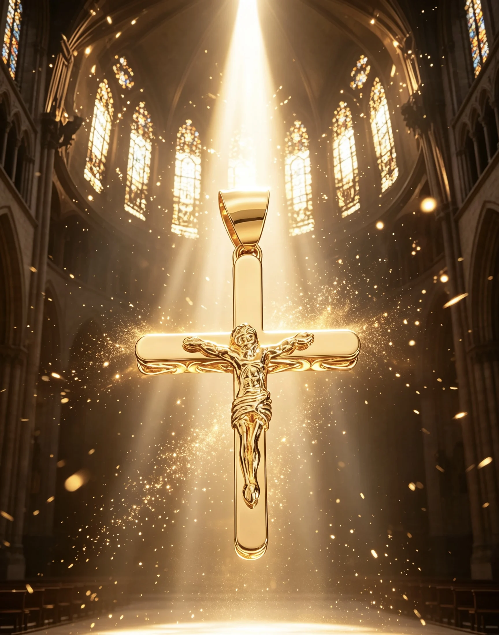 XUKIM Jewelry Orthodox Blessing Cross Gold Metal Handheld Crucifix with Gemstones Byzantine Priest Altar Supplies Christian Reli
