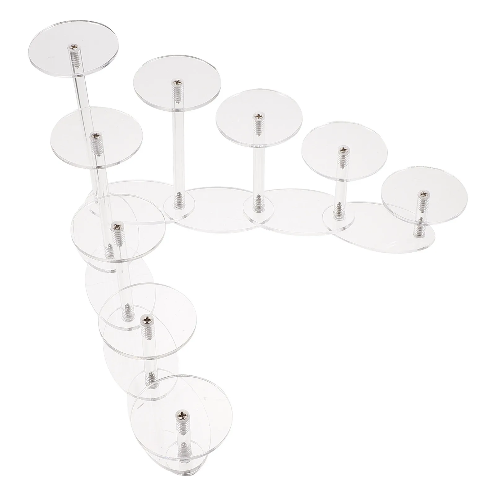 

1Pcs 9 Layer Deformable Acrylic Jewelry Display Rack Perfect for Home and Shop Use Deformable Display Rack Jewelry Acrylic Shelf