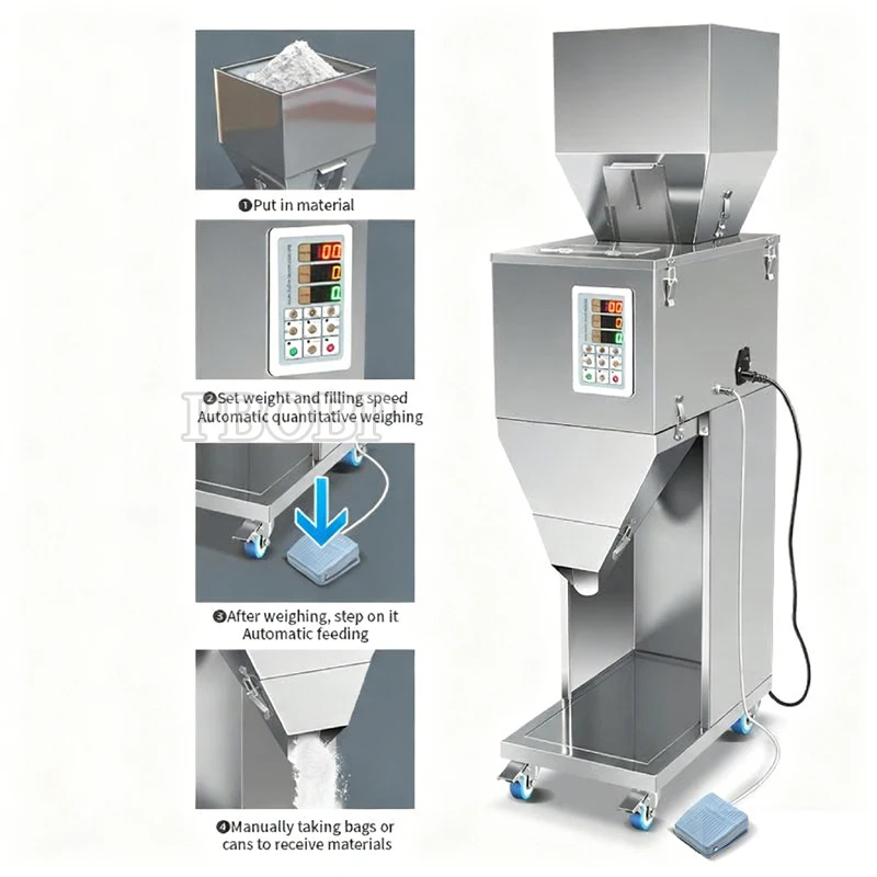 

PBOBP Автоматический пакетик для сахара, кофе, чая, зерна, орехи, фасоль, порошок, гранулы, машина для наполнения для взвешивания упаковочной машины