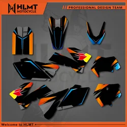 HLMT Graphics Decals Stickers Kit For KTM EXC EXCF 125 200 250 300 400 450 525 2005- 2007  Number Name Custom Sticker