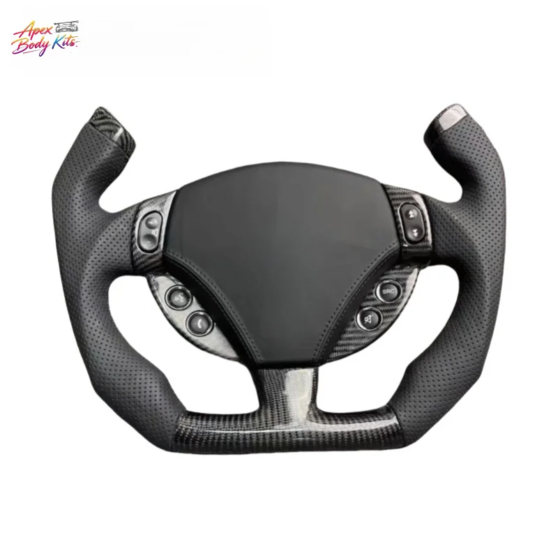 FOR Maserati GT GTS GC MC Quattroporte President Series Upgraded and Customized Carbon Fiber Leather Sports Steering Wheel