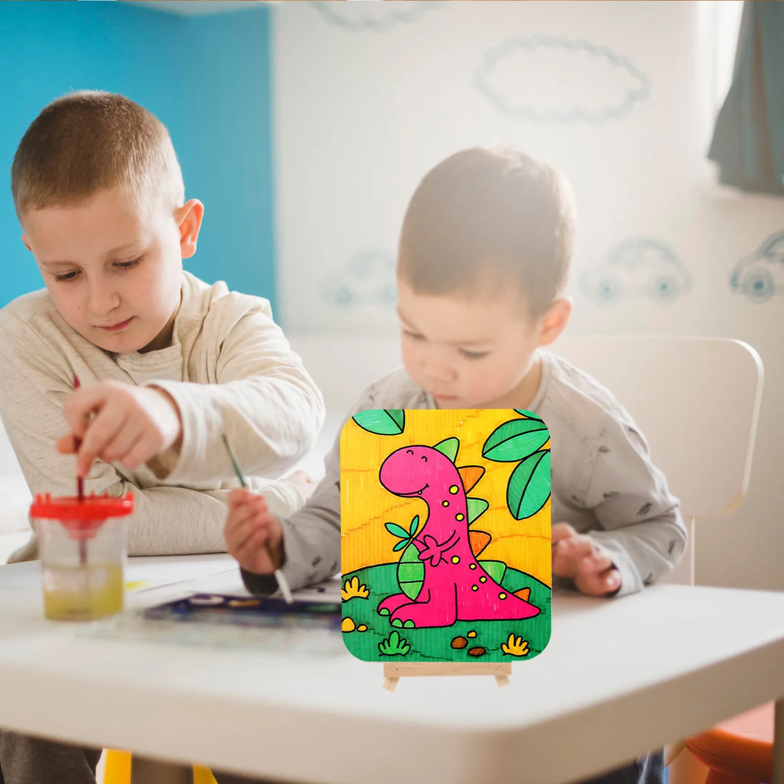 5 مجموعات من لوحات الرسم الخشبية للأطفال، لوحات جرافيتي ذاتية الصنع، فئة فنية، ممارسة الرسم، تطوير الإبداع، تعلم الألوان #6