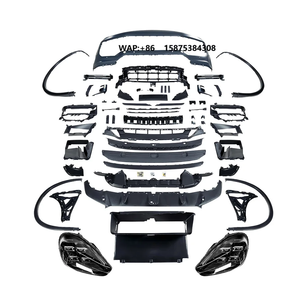 

KM Premium 9Y0.2 Turbo GT Front Bumper ,DRL,9Y0.2 PDLS Headlights ,Narrow Wheel Arches Hight Quality for 958.2 Upgrade