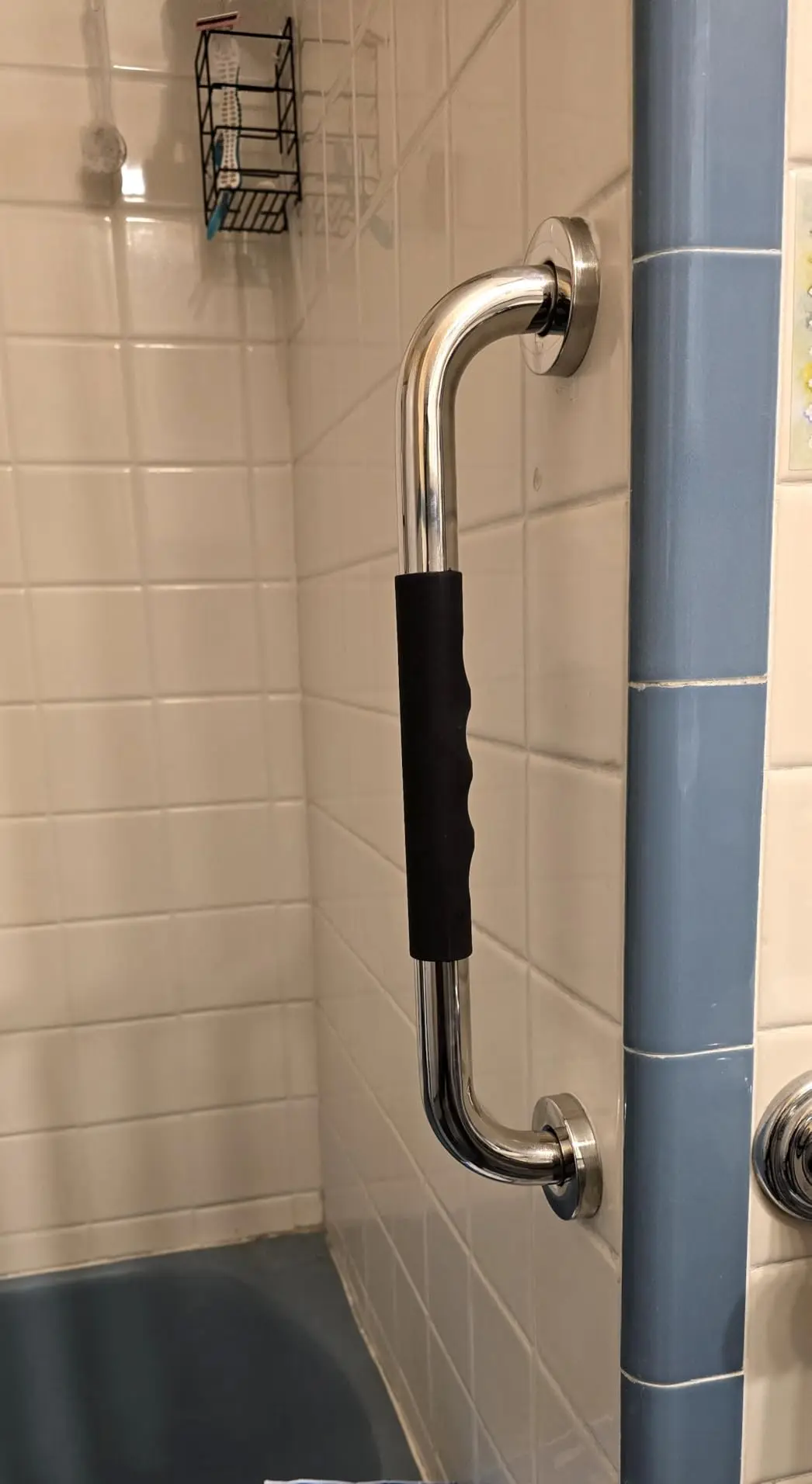 16 Inch Shower Grab Bars for Seniors, Anti Slip Handicap Grab Bars | 2 Pack, Waterproof and Sturdy, for Elderly, Seniors, Handicap, Pregnant, the Injured, Children Provide Stability and Balance