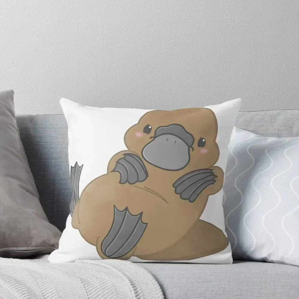 Cute Kawaii Platypus Throw Pillow home decor items luxury throw pillow covers Christmas Pillow Cases Decor