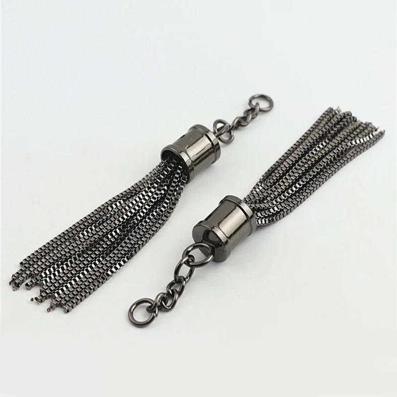 Fashion Metal Decoration Buckle Tassel Pendant Keychain for Handbag Bag Purse Hardware Accessories DIY Crafts Decor Tassel