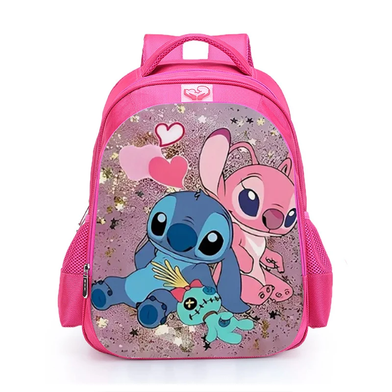 Lilo & Stitch Backpacks Orthopedic Cartoon Pink Princess Primary School Bag Girls Software backpack Kids Travel Mochilas