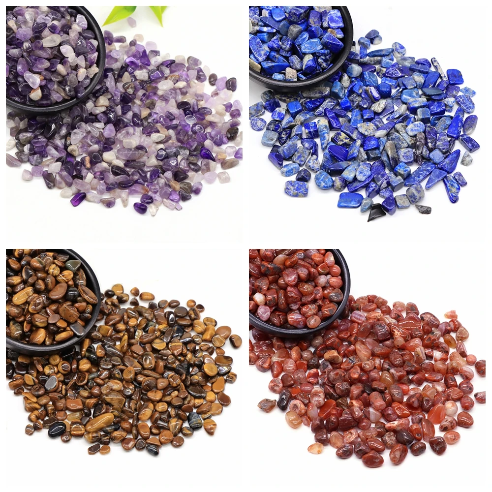 Natural Stones Crystals Chip Fluorite Lapis Lazuli Minerals Reiki Healing Agate Specimen Gemstone Home Aquarium Decor DIY Crafts