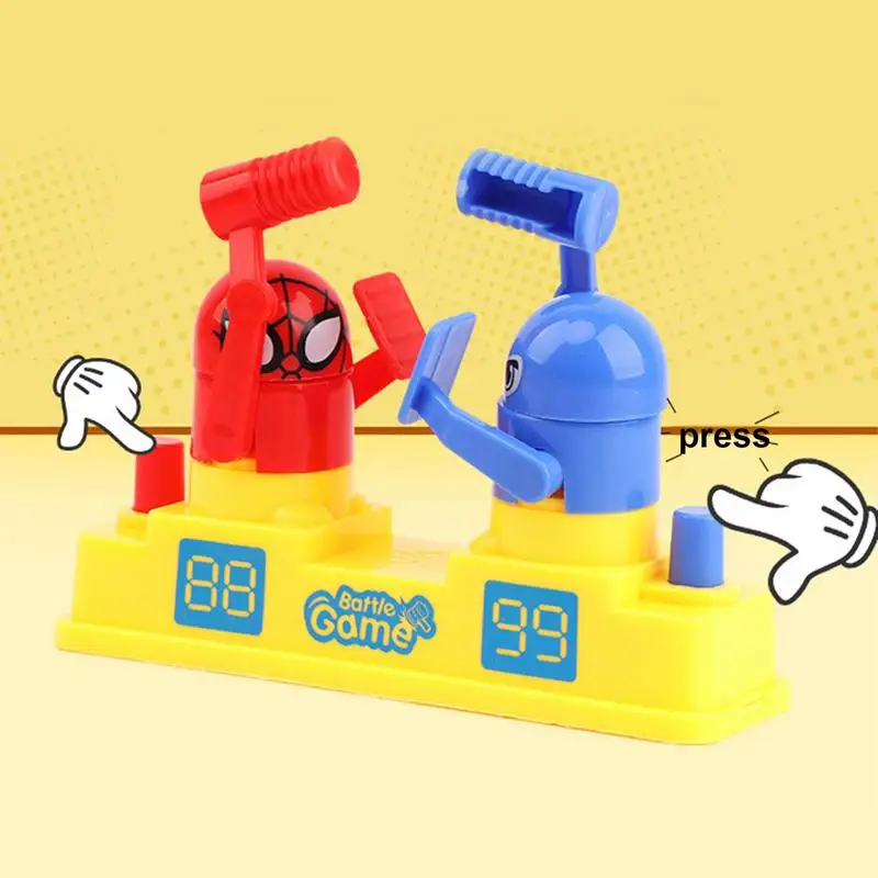 Portable Fighting Robots Table Boxing Toys Old Games Battle Bots Interactive Punching Boxer Playset For Kids Birthday Gifts