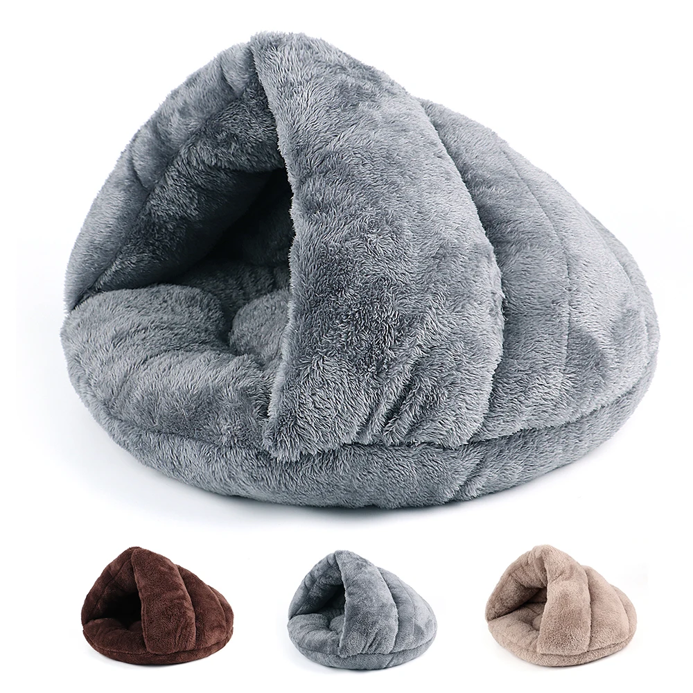 

Soft Cat Bed Cat winter house Warm Plush Pet Puupy Kitten Nest Kennel Deep Sleep Cats Cave House For Cats Small Dogs Products