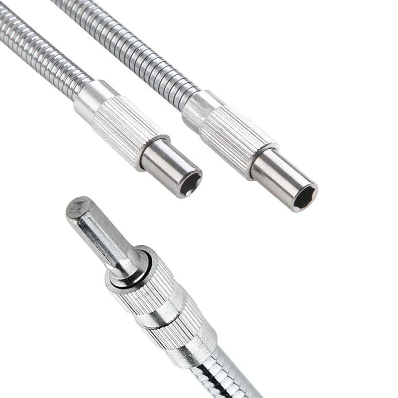 Imagem -03 - Ferramenta de Eixo Flexível Broca Elétrica Chave de Fenda Bit Cobra Mangueira Flexível Cardan Eixo Chave de Fenda Bit Estender Haste 150 200 300 400 mm