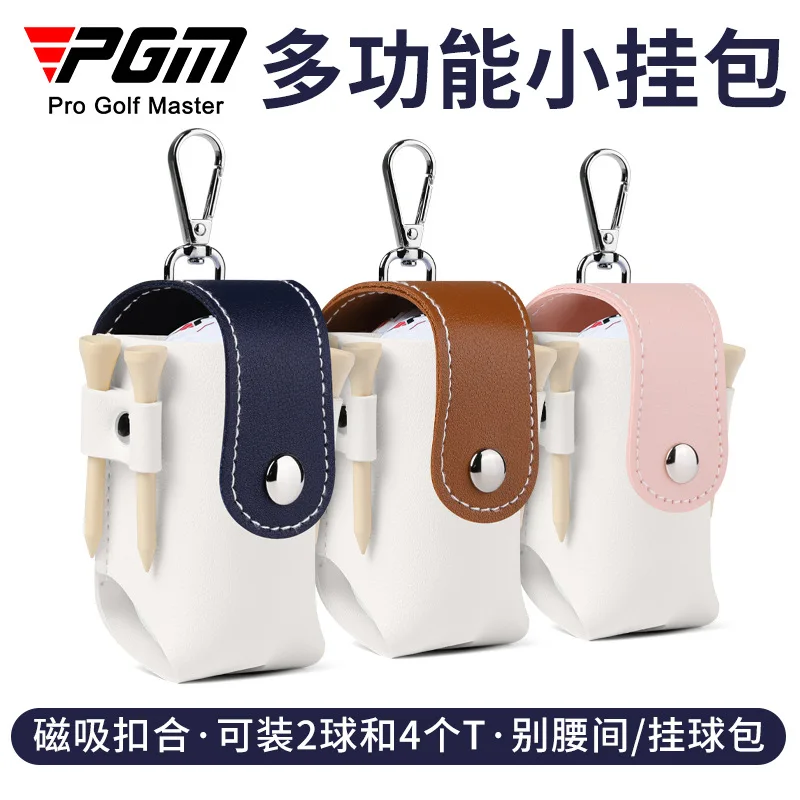 PGM Multifunctional Golf Waist Bag for Men Women, Portable Golf Tee Pouch with Magnetic Snap Closure Waterproof Golf Ball Holder