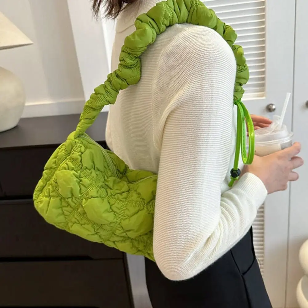 Elegant Quilted Cloud Bag for Women Handbag Hobo Designer Bag Ruched Shoulder Crossbody Bags Casual Pleated Bubbles Tote Purse