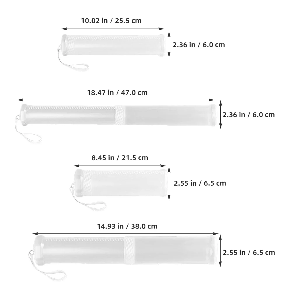 4 قطعة أنبوب تخزين فنان قابل للتمديد حامل فرشاة طلاء شفاف متعدد الاستخدامات أداة للحرف اليدوية حامل فرشاة طلاء بالألوان المائية #5