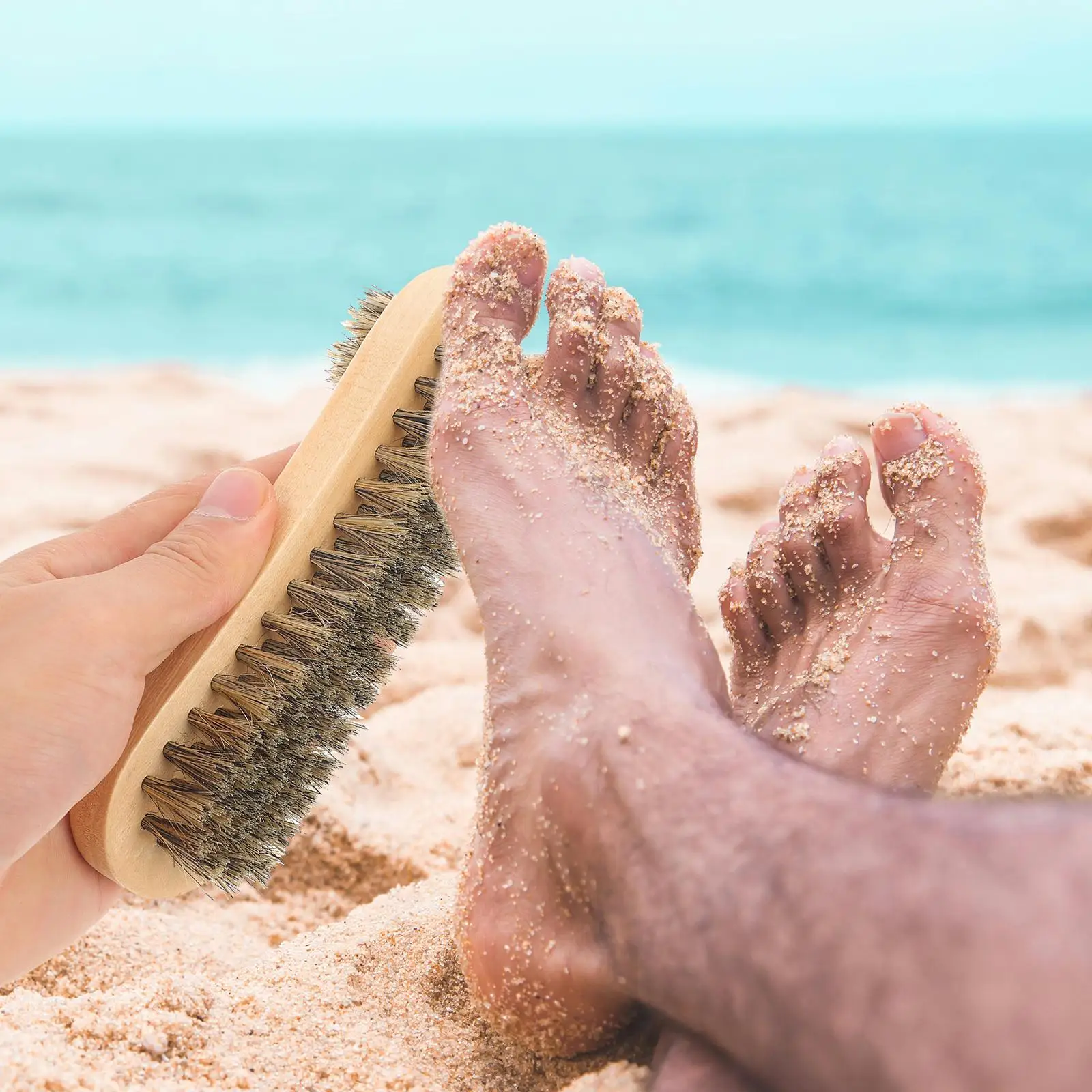 砂除去ブラシ ソフトスクラバー クリーニング ビーチおもちゃツール 砂クリーニングブラシ 多機能 実用的なデザイン 長期使用
