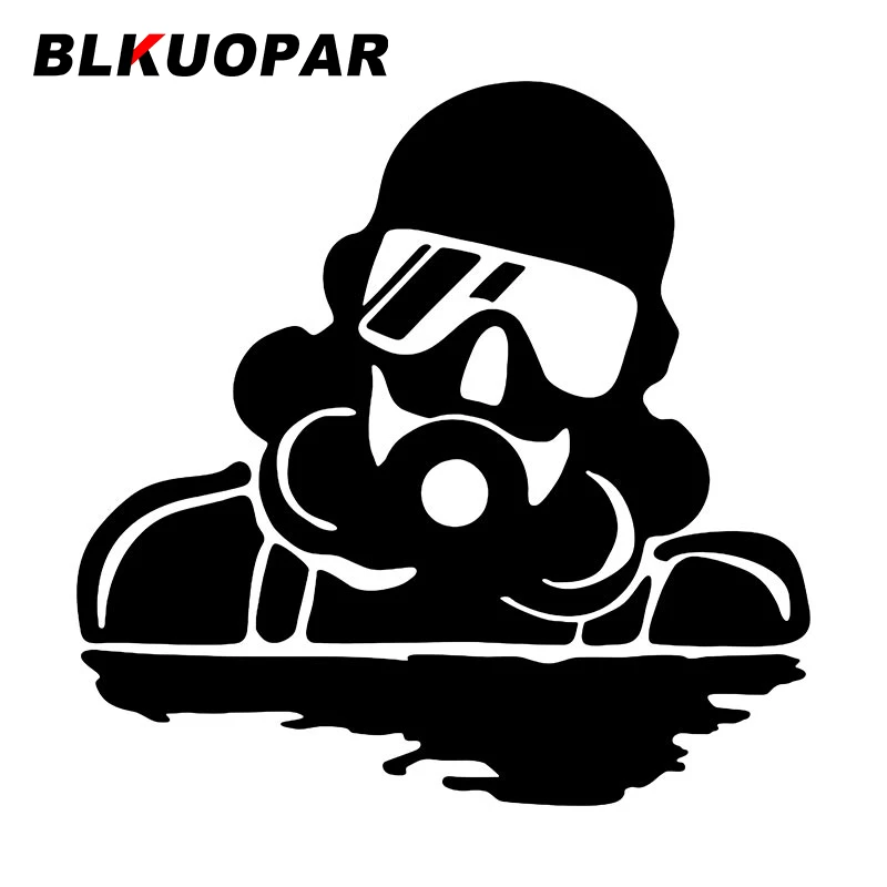 BLKUOPAR Divers Swim Out Of The Water Car Stickers Fashion Decals Personality Silhouette Occlusion Scratch Surfboard VAN Lable