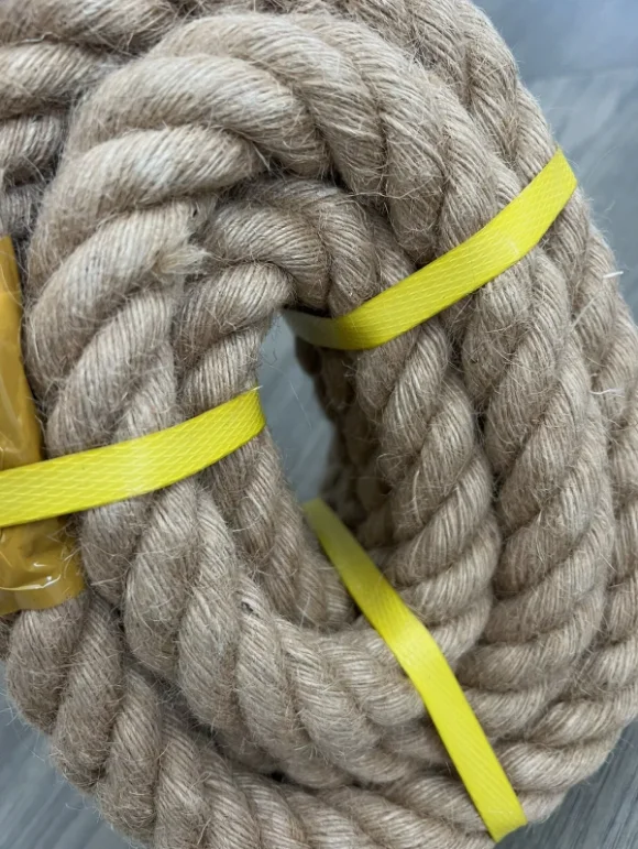 40mm x 1/2/3/4M Natural Jute Rope Hemp Rope Strong Jute Twine for Crafts Gardening Hammock Decorating