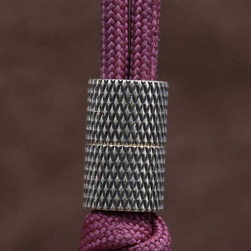 خرزات سكين نحاسية مزركشة، أساور منسوجة يدوياً، إكسسوارات تعليق خارجية - 3