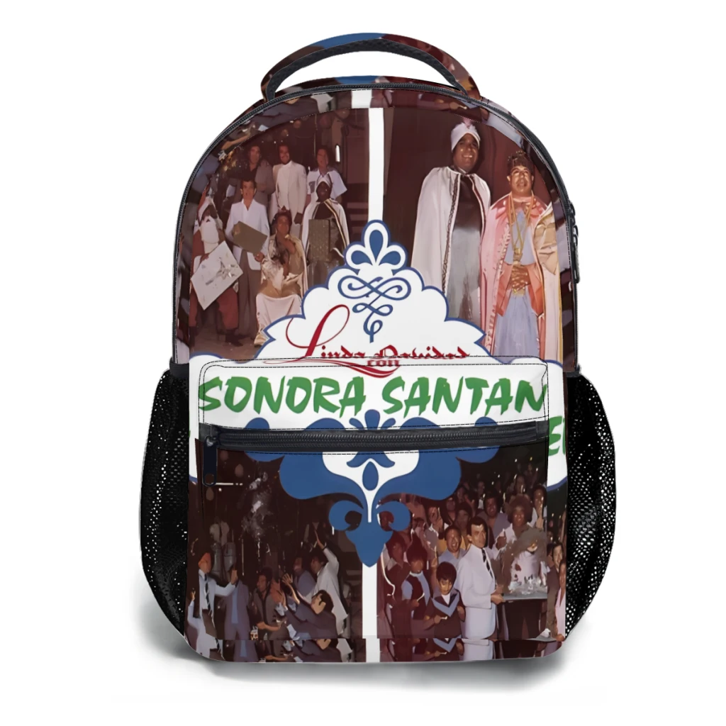 La Sonora santantera-Linda Navidad Con álbum, mochila escolar ligera e informal para niños y jóvenes, de 17 pulgadas, 1991