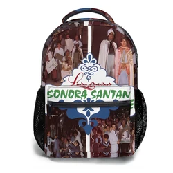 La Sonora Santanera - Linda Navidad Con album 1991 Printed Lightweight Casual Children's Youth Backpack Schoolbag 17inch