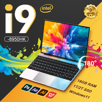 New Intel Core i9 8950HK Windows 11 laptop 16GB RAM 2TB SSD Portable laptops 1920*1080P 14.1'' Office Study Gaming Notebook PC