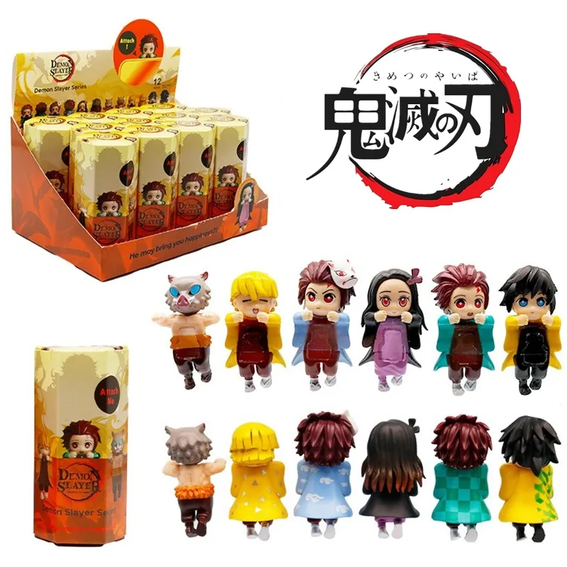 

New 12-piece set Sonneess Angel Anime Demon Slayer Blind Box Handmade Anime Cartoon Doll Car Desktop Computer Screen Ornaments