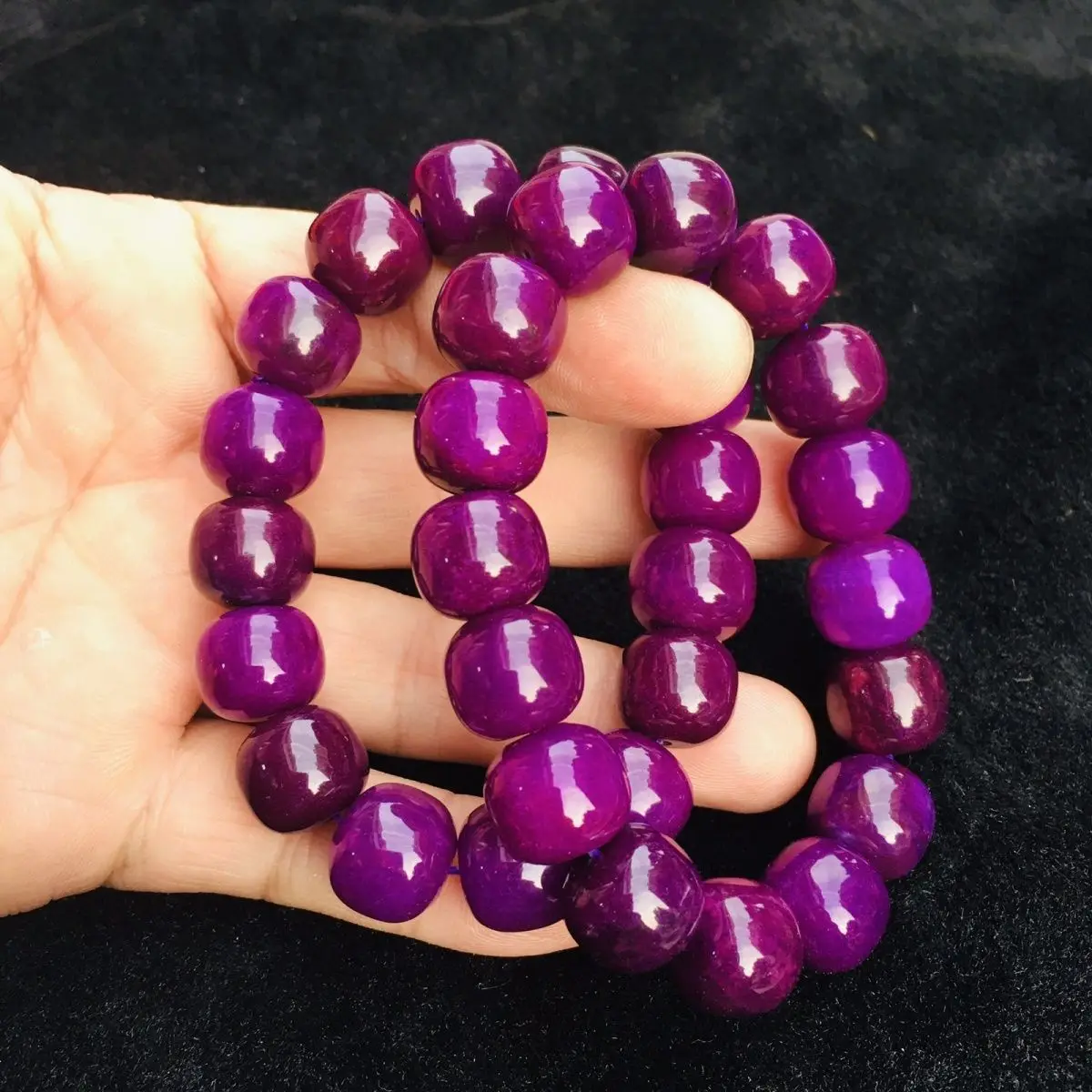 

14Mm South African Emperor Zishu Old Pearl Apple Bead Large Granular Collection Grade Bracelet