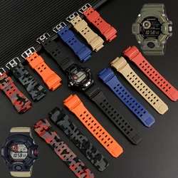 Silicone Rubber Watch Band For Casio G Shock GW9400 GW 9400 GW9300 Camouflage color Strap Waterproof men Watchbands Accessories