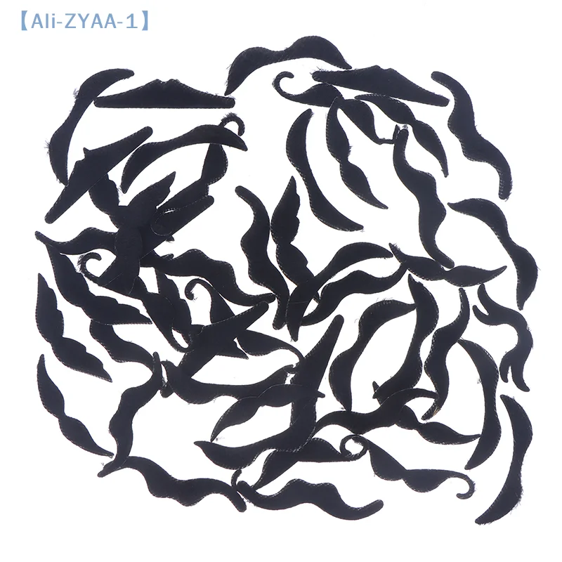 【ZYAA-1】18/48 Stuks Snor Party Photobooth Props Kids Adult Piraat Party Kostuum Cosplay Nep Baard Halloween Decoratie