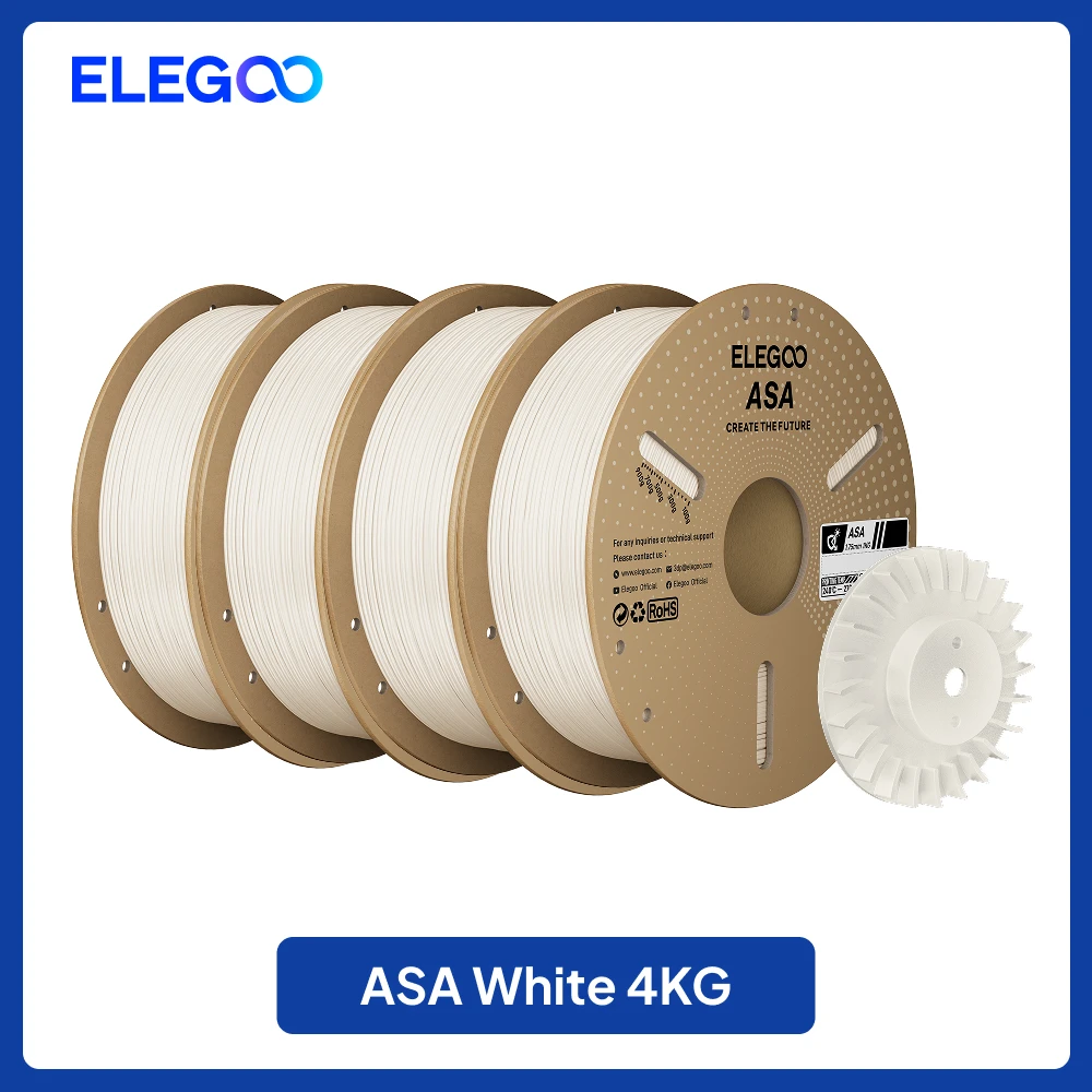 ELEGOO 1.75mm ASA Filament 4KG/5KG/10KG Voor EU, VS, Duitsland
