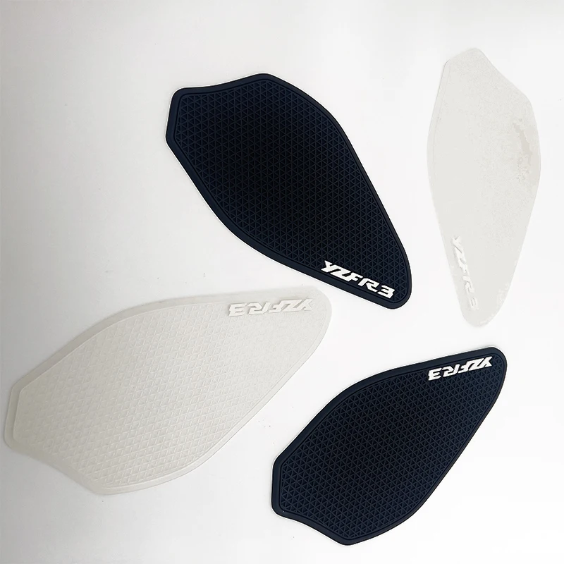 Ajustement pour HurcycleYamaha YZF-R3 2019 -2023 autocollant en caoutchouc Côté Carburant précieux Sous Précieux Coussinets Protecteur Autocollants Genou Grip Traction Pad