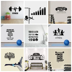 1 pc hot sale GYM culture Wall Sticker Home Decor Decoration For Kids Rooms living room Decoration Art Decor Wallpaper
