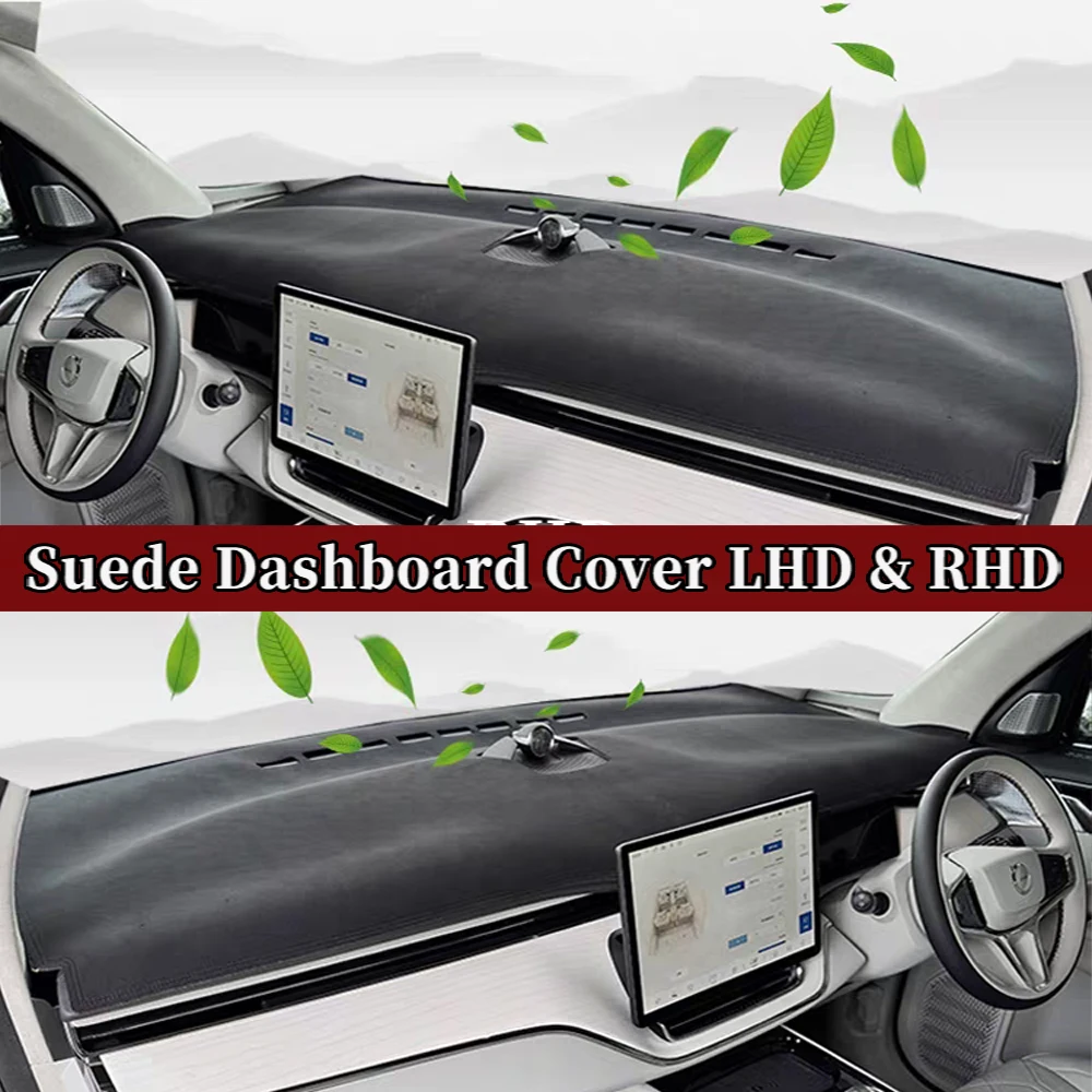 Suede Leather Dashmat Dashboard Cover Pad Dash Mat Auto Accessories  For VOLVO EX90 2024 2025