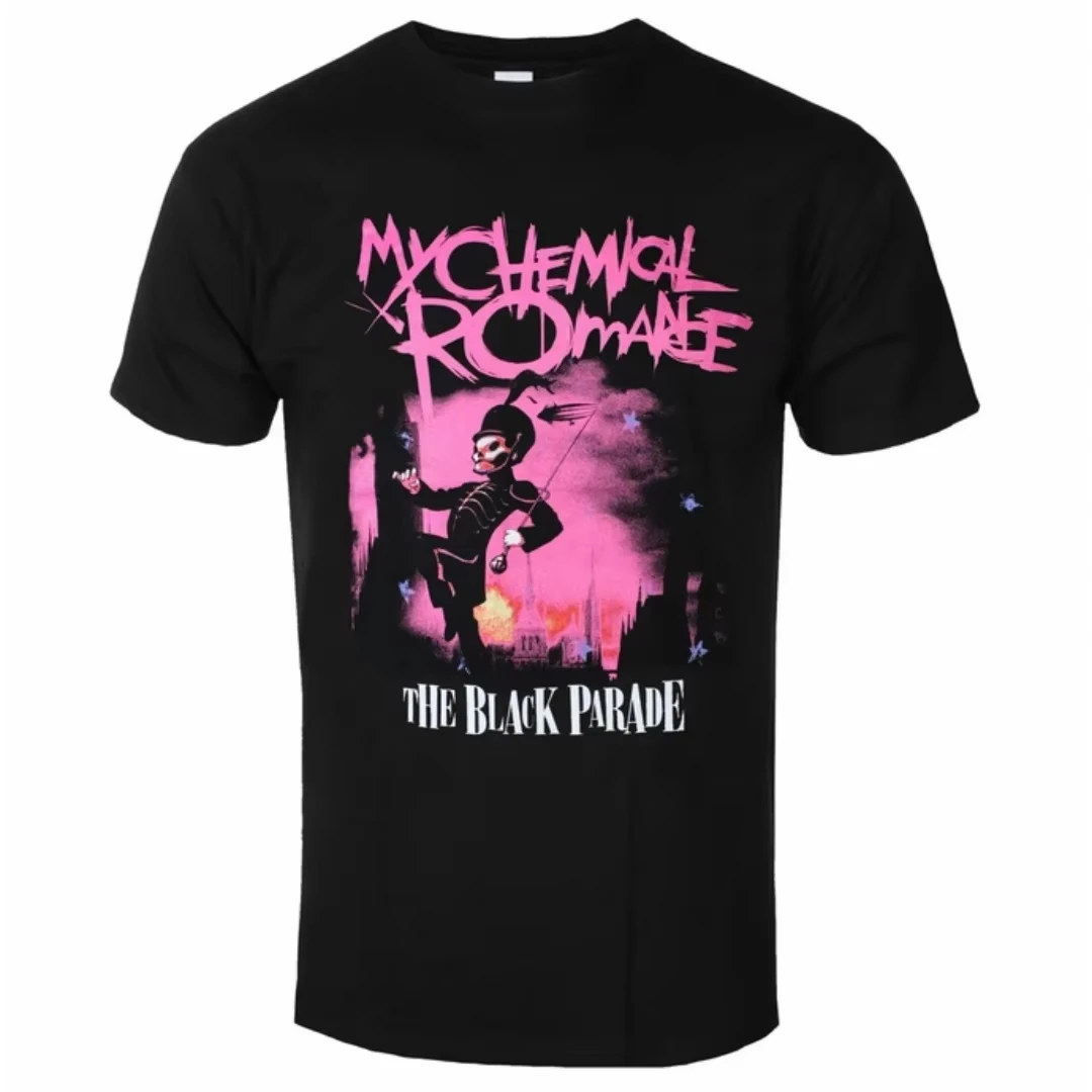 My Chemical Romance - March Pattern Printed T-shirt - Gothic Style T-shirt - Emotional Punk Band - for Men and Women Y2K T-shirt
