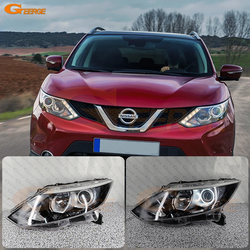 Dla Nissan Qashqai Dualis J10 J11 2010 2011 2012 2013 2014 2015 2016 Doskonały Ultra Bright CCFL Angel Eyes Kit Halo Rings