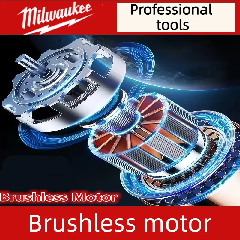 밀워키 18V 배터리 1300NM 무선 전동 렌치 대형 토크 브러시리스 임팩트 렌치 자동차 트럭 수리 전동 공구