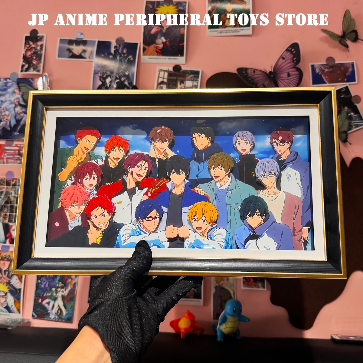 

Новый аниме Бесплатная ручная работа 3D художественная живопись мультфильм Рин Мацуока фигурка настольный орнамент фанаты собирать подарки