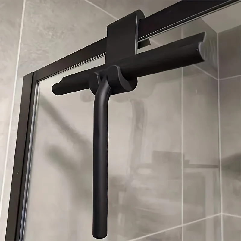 1pc Reusable Silicone Handheld Shower Squeegee - Effortless Water Removal, Streak-Free Cleaning, and Anti-Fogging for Shower Doo