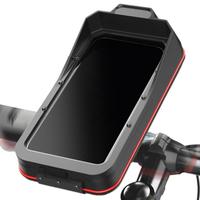 Handlebar Phone Mount Waterproof Phone Handlebar Holder Case Adjustable Smartphone Clip For Scooter Moped Stroller Cycle