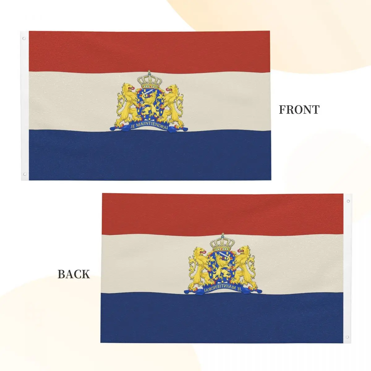 Flag Of Holland And Coat Of Arms Of The Netherlands Flag Double Sided Banner Dutch Polyester Home Room Dorm Wall Decor 90x150cm