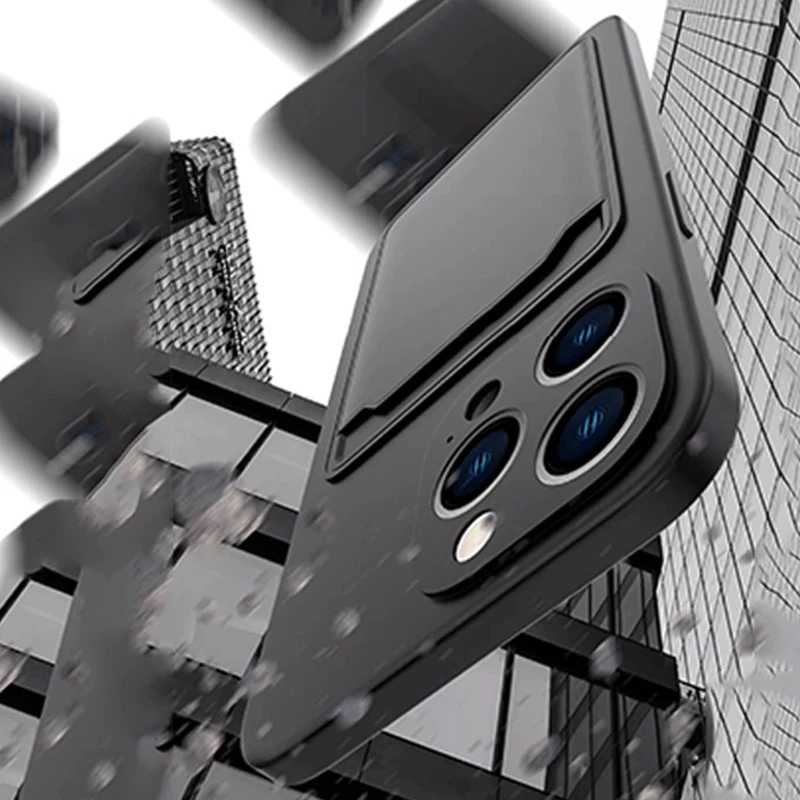 Skinlee لـ Tecno Spark Slim Case حقيبة بطاقات قابلة للإدراج غطاء سيليكون مقاوم للصدمات لهاتف Tecno Spark غلاف خلفي نحيف #5