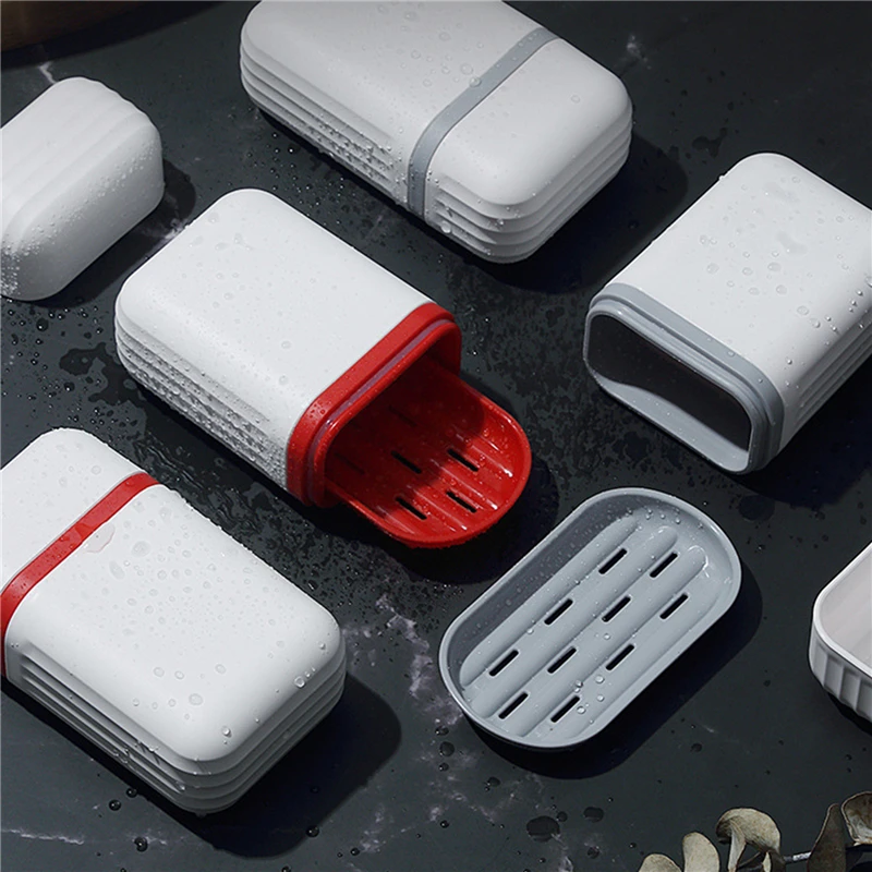1Pc portasapone portatile scatola portaoggetti sigillata scatola portasapone da viaggio impermeabile per la casa da bagno scatola portaoggetti per esterni scatola portasapone vassoio Organizer