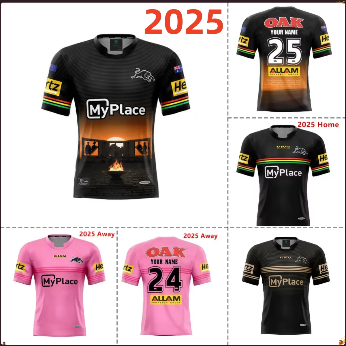 2025 PENRITH PANTHERS ANZAC RUGBY JERSEY  size S-5XL ( Print name and number )