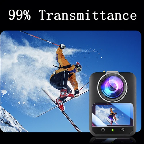 Imagen 2 del producto Protector de lente para DJI Osmo 360 + Protector de pantalla de vidrio templado + funda protectora de silicona para accesorios DJI Osmo 360